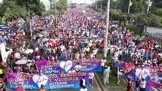Carretera a Masaya vibra con el clamor de los capitalinos por la paz, justicia, vida y derechos para todos. #NicaraguaQuierePaz