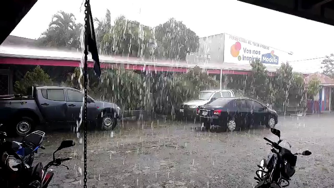 Segundo día de granizo en Estelí.
