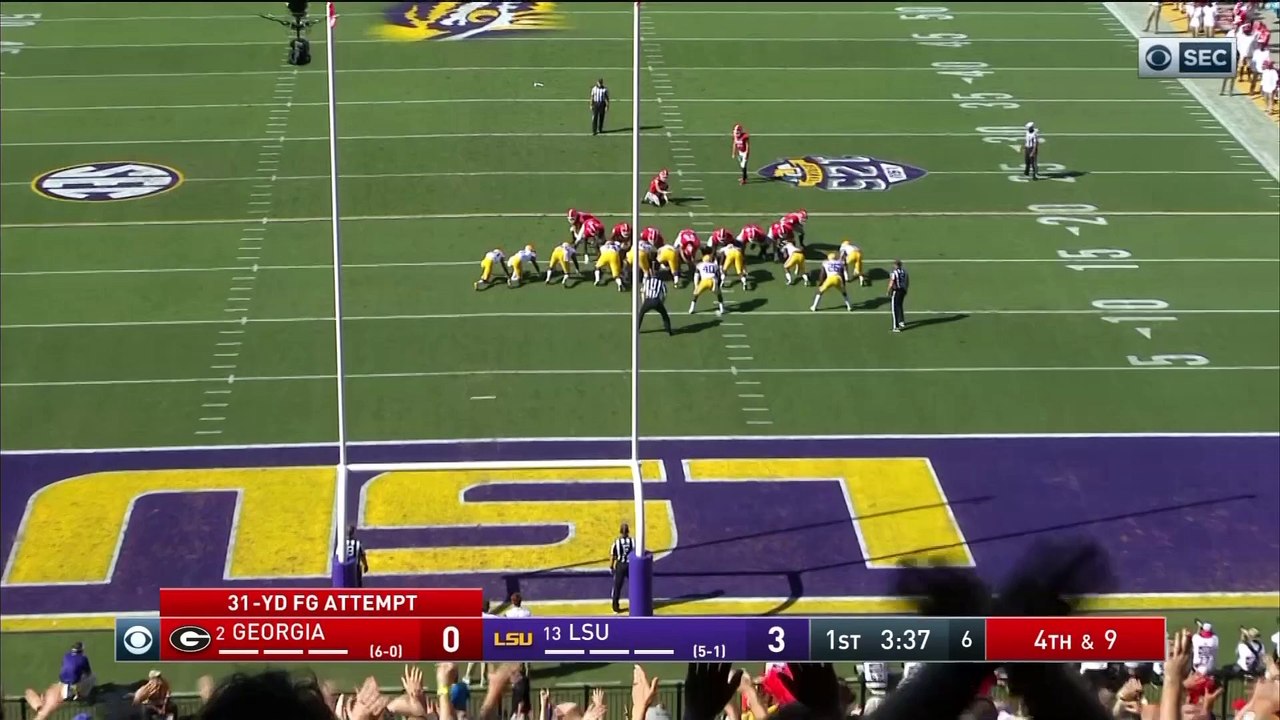 No. 13 LSU Upsets No. 2 Georgia