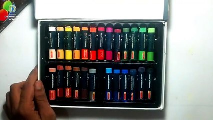 How to draw fox and crane _ story drawing _ oil pastels (248)