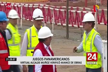 Panamericanos 2019: virtual alcalde de Lima verificó avance de obras