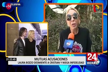 Laura Bozzo desmiente a Cristian y niega infidelidad