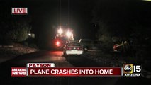 Small plane crashes into Payson home, investigation underway