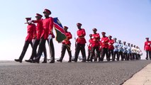 President Kagame arrives in Windhoek, Namibia to attend the 38th SADC Summit.