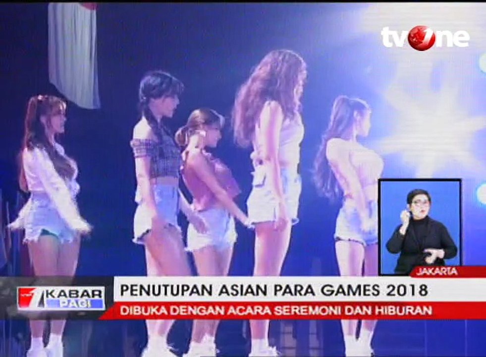 Girlband Korea Ace of Angels Goyang GBK di Penutupan APG