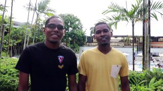 Kevon and his brother Dexter the #DigicelCPL #PlayGo 2018 winners for Montserrat, in Trinidad for the #BiggestPartyInSport Finals. Who will win #CPL18   or
