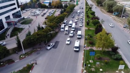 Sürücüler drone uygulamasından kaçamadı