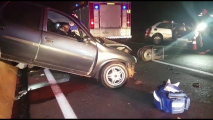 Grave colisão frontal é registrada na BR-277