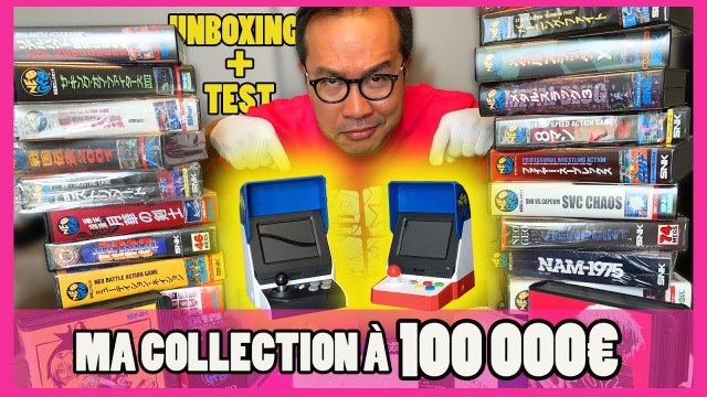 NEOGEO MINI : voici ma collection estimée à 100 000€ [UNBOXING + TEST]