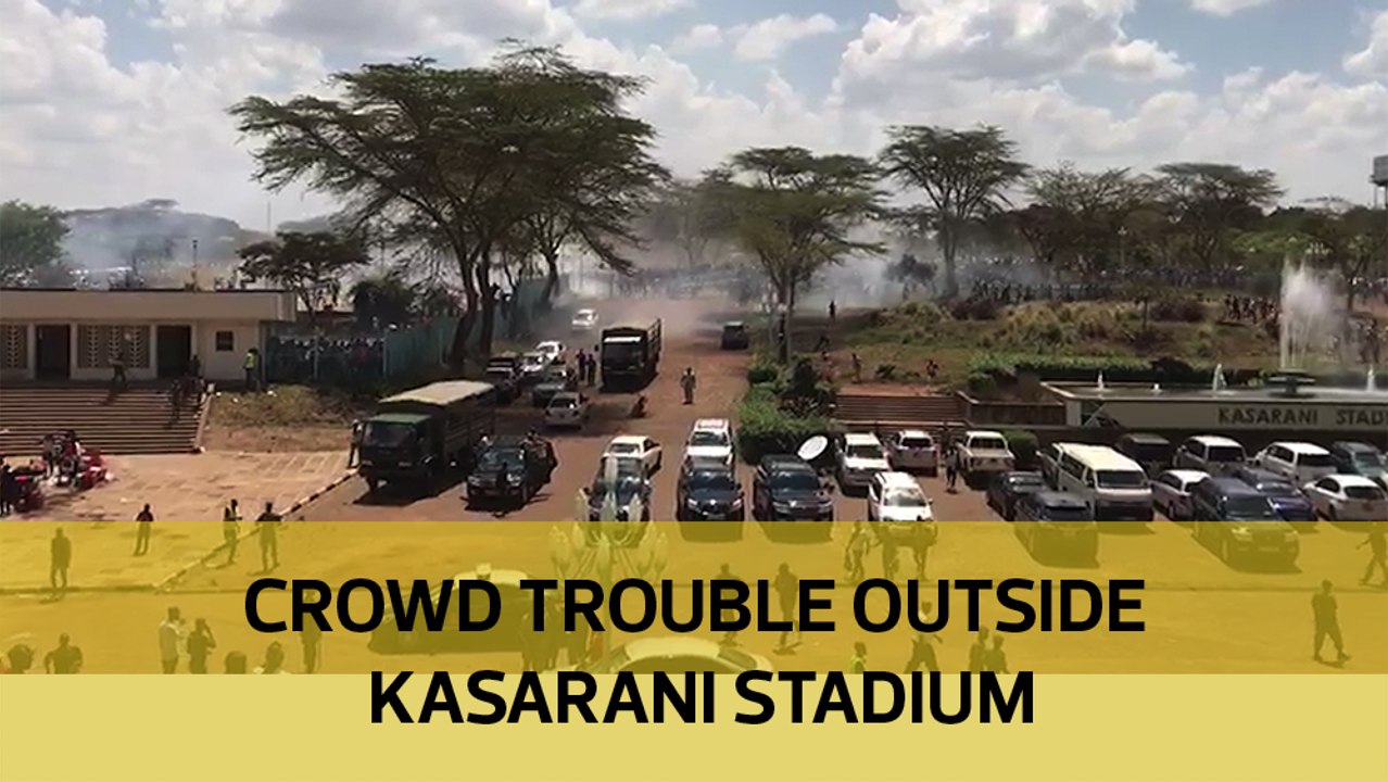 Crowd trouble outside Kasarani stadium