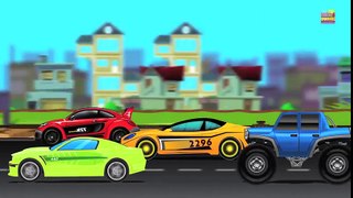 Tv cartoons movies 2019 Car Race Scary   Haunted House Monster Truck   Episodes 1 to 11
