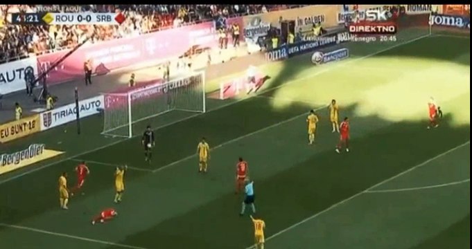 Tamas Red Card - Romania vs Serbia 0-0 14.10.2018 (HD)