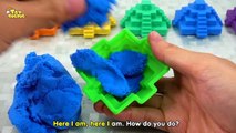 02.Finger Family - Peppa Pig Learn Colors Rainbow Kinetic Sand Cone Cake Bowling Toys Songs for Kids