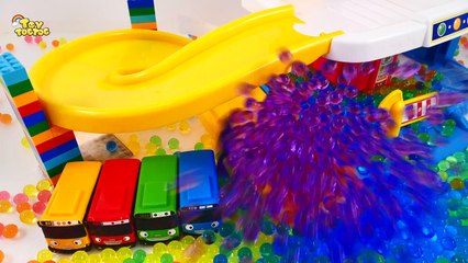03.Tayo Bus Learn Colors with Rainbow Orbeez Colorful Balloon DIY How to make Surprise Toys for Kids