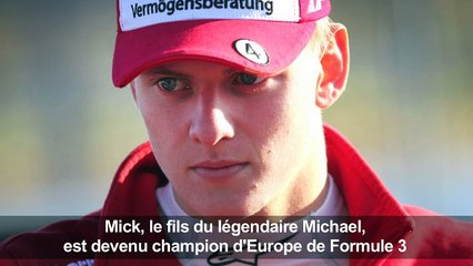 Le fils de Schumacher champion d'Europe de Formule 3