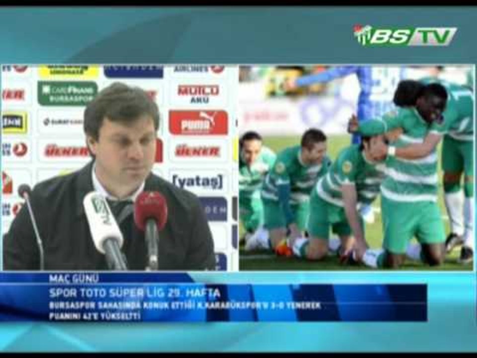 Bursaspor 3-0 K.Karabükspor Maç Sonu Ertuğrul Sağlam Basın Toplantısı (04.03.2012)