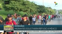 Parte caravana de migrantes hondureños a EE.UU.