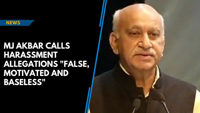MJ Akbar calls sexual harassment allegations false, motivated, baseless
