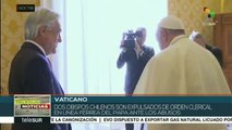 Piñera y Papa Francisco discuten abusos sexuales de clérigos en Chile