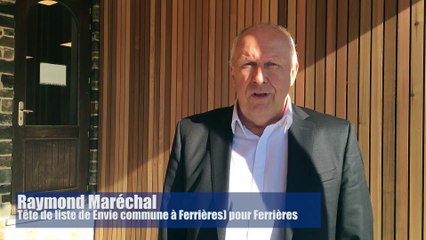 Raymond Maréchal, tête de liste de Envie commune à Ferrières