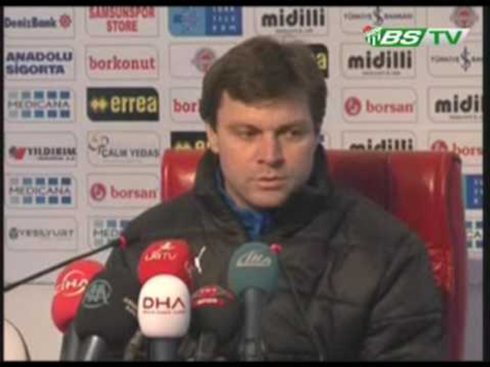 Samsunspor 0 - 3 Bursaspor Maç Sonu Ertuğrul Sağlam Basın Toplantısı (25.02.2012)