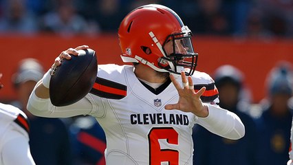 Mayfield overthrows Landry on fourth-down attempt