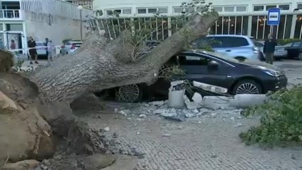 27 injured as hurricane-force winds batter Portugal