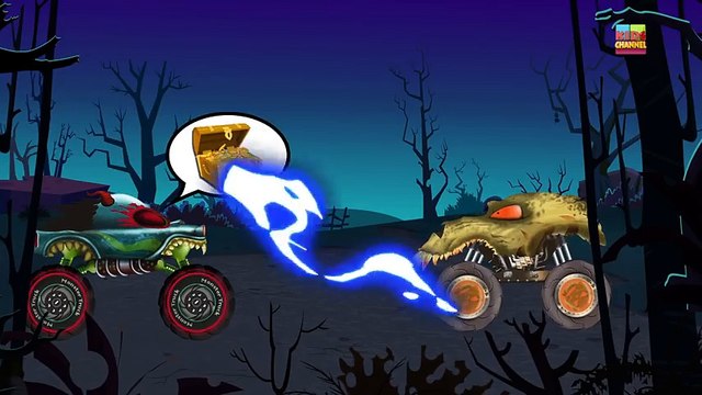 Tv cartoons movies 2019 Haunted House Monster Truck Good Monster Truck Good v Evil Cartoon Videos by Kids Channel part 1 2 part 2/2