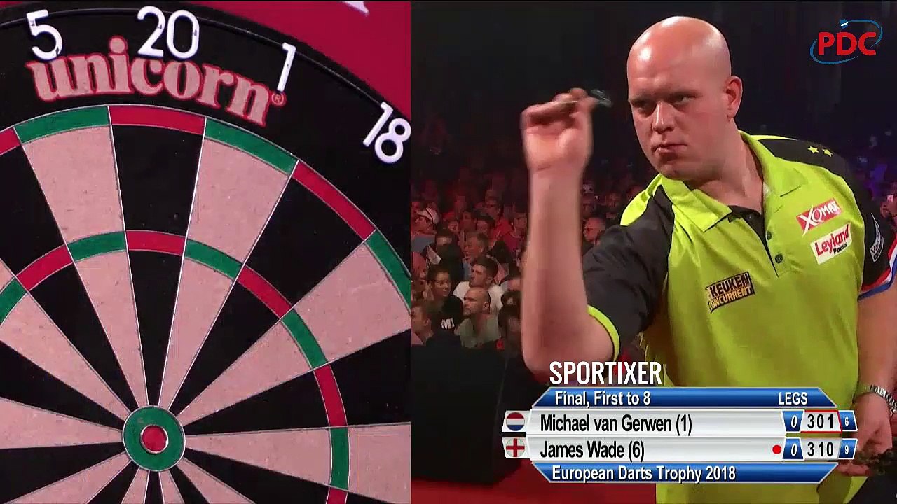 Michael van Gerwen vs James Wade | FINAL | European Darts Trophy 2018