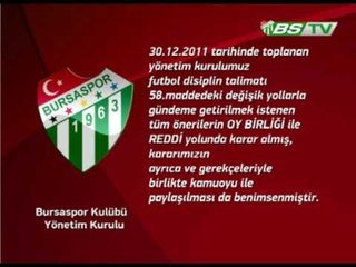 Kamuoyuna Duyuru (30.12.2011)