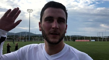 Coupe de France – Pierryck CHEDEVILLE réagit après la qualification du CS MEGINAND contre l’US LA MURETTE