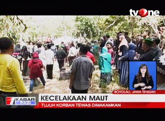 Tangis Pilu Pemakaman Tujuh Korban Kecelakaan Maut Boyolali