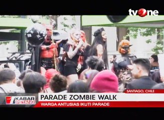 Antusias Warga Ikuti Parade Zombie Walk