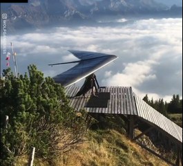 How Epic Scene When The Girl Flies On The Sky By Her Big Kites