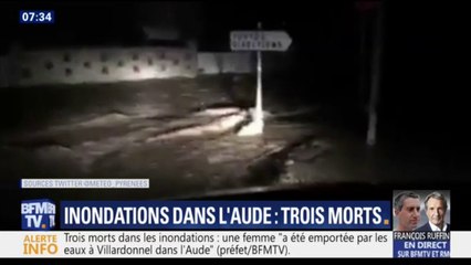 Inondations dans l'Aude: le bilan passe à 3 morts