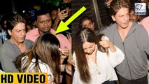 Shahrukh Khan Protects Wife Gauri Khan From Fans At Zoya Akhtar's Birthday Party