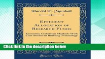 [P.D.F] Efficient Allocation of Research Funds: Economic Evaluation Methods With Case Studies in