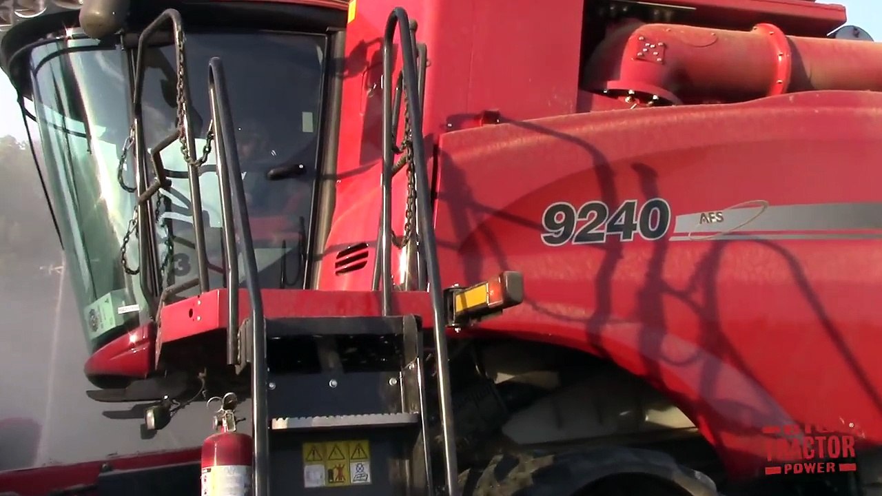 Case IH 9240 Axial-Flow Combines Harvesting Soybeans