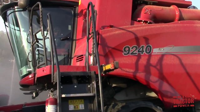 Case IH 9240 Axial-Flow Combines Harvesting Soybeans