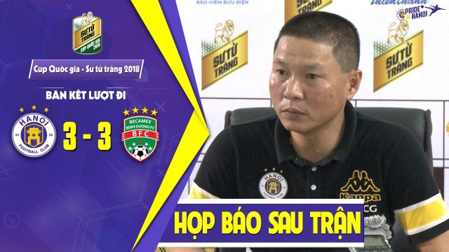 HLV Chu Đình Nghiêm: Cơ hội vẫn chia đều cho 2 đội, Hùng Dũng là người hùng thầm lặng | HANOI FC