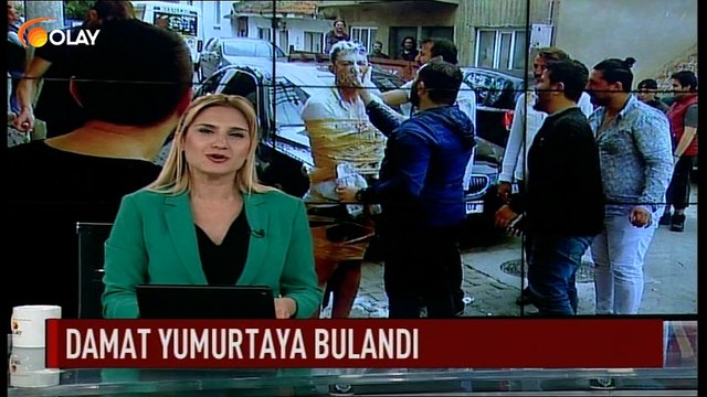 Damat yumurtaya bulandı