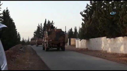 Münbiç-Özel Münbiç'de Pyd'li Teröristlerin Hendek Kazdığı Bölgelerde Türk Askerinden Devriye