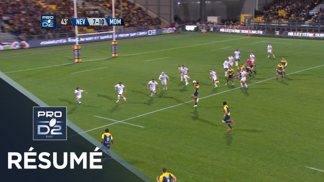PRO D2 - Résumé Nevers-Mont-de-Marsan: 24-17 - J8 - Saison 2018/2019