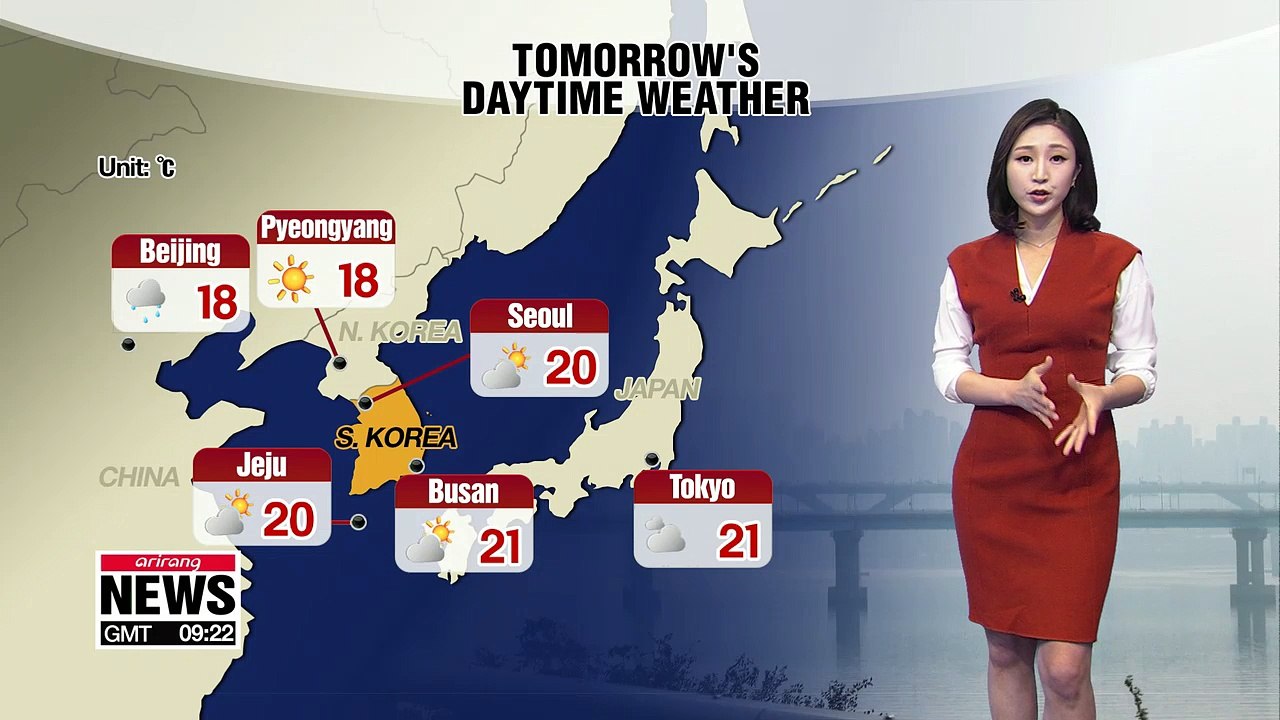 Clear skies, high concentration of fine dust