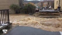 Inondations dans l'Aude : ce pont a été emporté par la force du courant