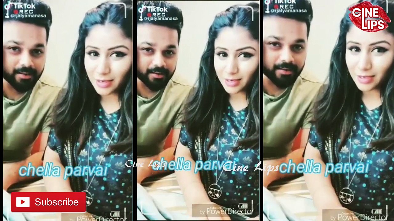 Raja Rani Alya manasa sanjeev karthick  Romantic dubmash colection in _cine lips