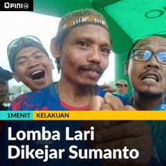 #1MENIT | Lomba Lari Dikejar Sumanto