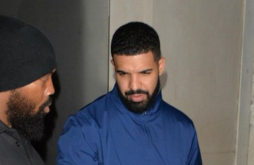 Drake performs with Travis Scott and LeBron James