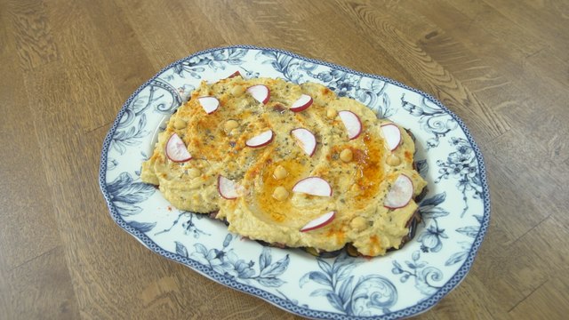 Pastırmalı Patlıcanlı Humus Tarifi