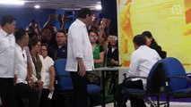 President Duterte accompanies Bong Go during his filing of COC